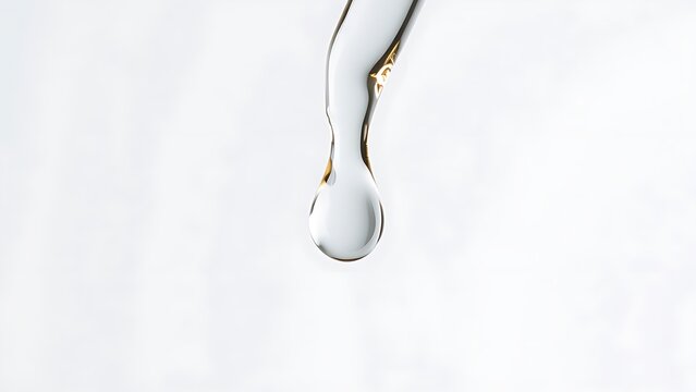 sedition. A single clear droplet falling from a glass dropper, studio lighting, clean aesthetic. bar promotions, beverage menus, designed for product packaging and bar promotions.