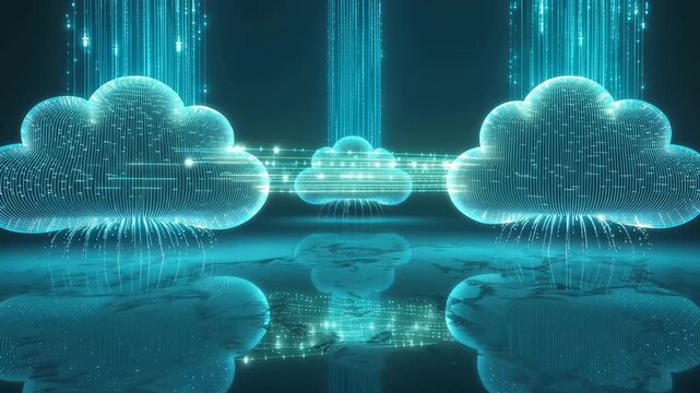 複数の回路雲が光の橋で連携し合うクラウド連合