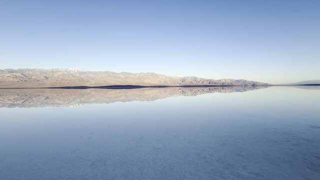 Ultra-Wide Badwater Basin Flooded Salt Flat Vast Mirror Lake