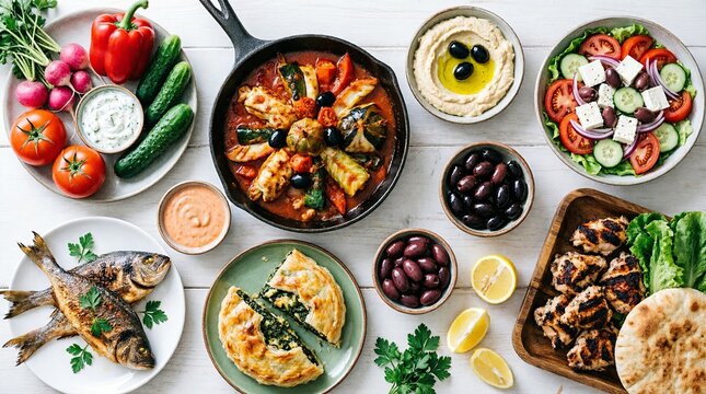Mediterranean Feast Spread