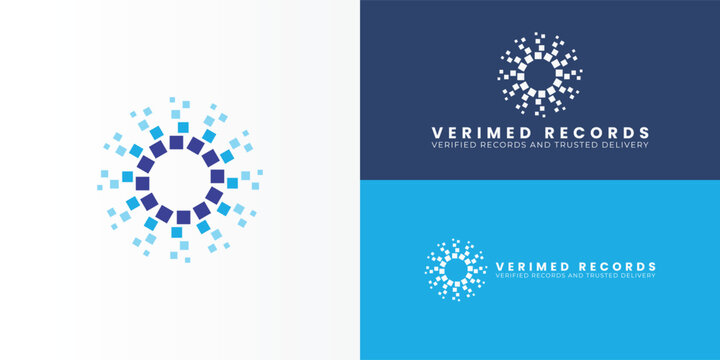 A modern, circular logo with blue pixels to represent digital data. The logo symbolizes the organized retrieval and secure release of medical records for the legal, insurance, and government sectors.