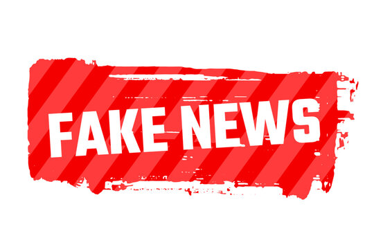 misleading fake news headline in grungy style