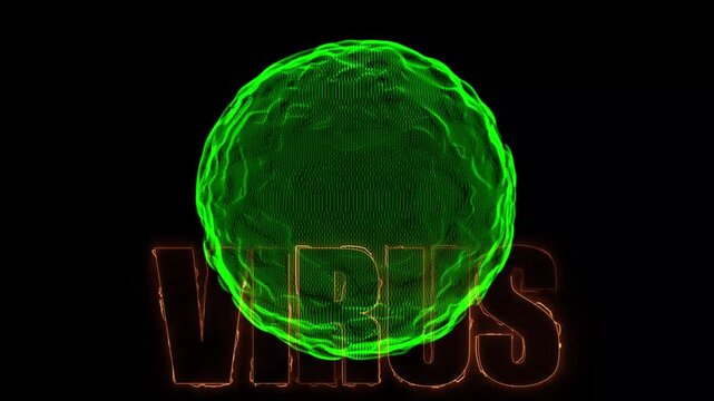 Bright neon text animation. Technological chaos, disconnection, disconnection technological debate, reality of connectivity problems in the digital virus background.