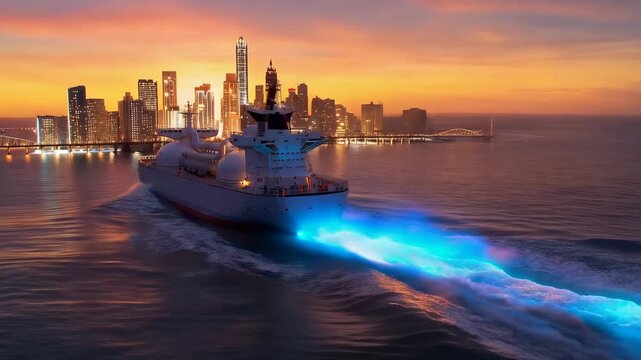 LNG tanker transitioning to blue hydrogen energy future