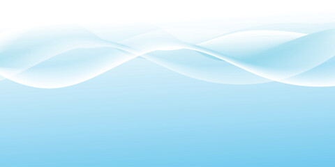 Obraz premium Abstract Blue Turquoise Wave Background Modern Flowing Gradient Design