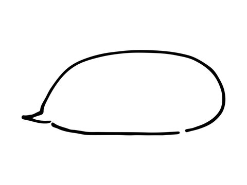 シンプルな手書きの吹き出し