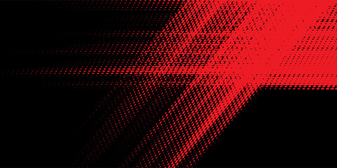Fototapeta premium red black brush Car sticker wrap pattern banner abstract sporty lines black red color combination grunge brush pattern racing motorsport design.