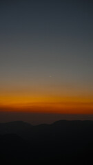Obraz premium sunset in the mountains
