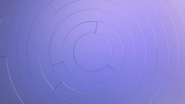 Purple Interlocking Circular Arc Path Segments Rotating Rings Spin - 4K Seamless VJ Loop Motion Background Animation