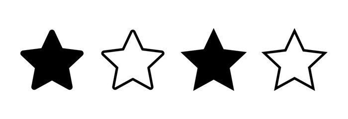 Fototapeta premium Star Icon vector illustration. rating sign and symbol. favourite star icon