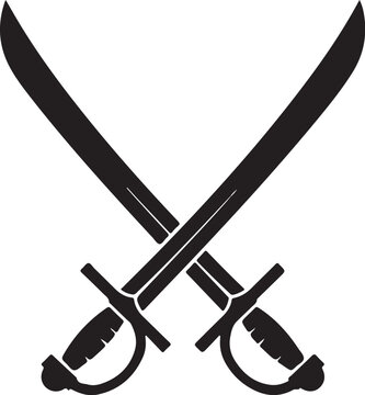 Vector crossed swords icon