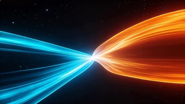 Cosmic light beams in space