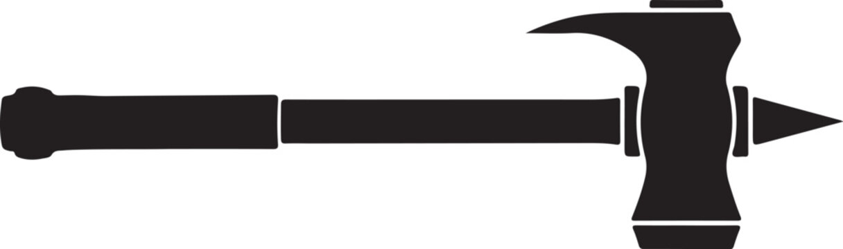 Vector black pickaxe icon