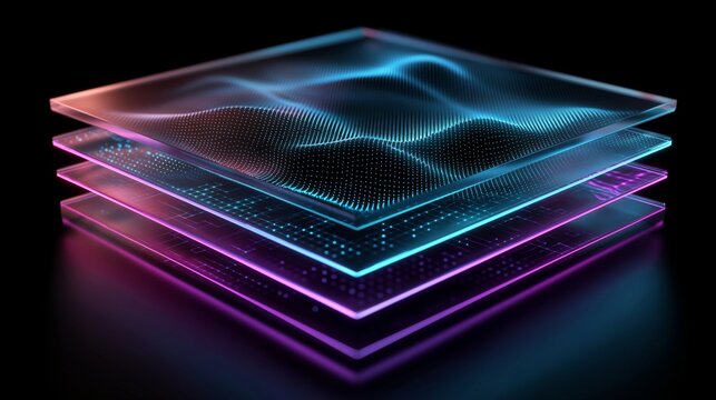Layered Data Stack Cloud Processing Concept