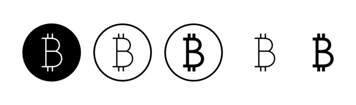 Bitcoin icon logo design. bitcoin sign and symbol. payment symbol. cryptocurrency logo
