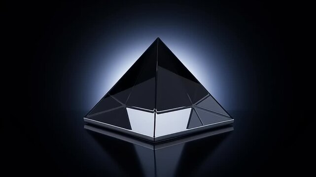 Black Diamond Crystal with Glowing Aura.