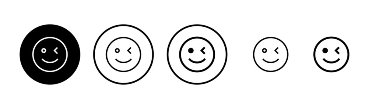 Smile icon logo design. smile emoticon icon. feedback sign and symbol