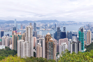 Fototapeta premium View of Hong Kong from Victoria Peak
