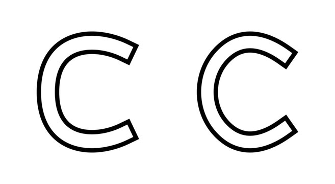 Copyright icon symbol for apps and websites. copyright sign and symbol