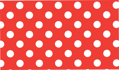 Red polka dot seamless pattern bright cheerful festive background simple geometric repeating design for fabric wallpaper and gift wrap © TREND AND VECTORS