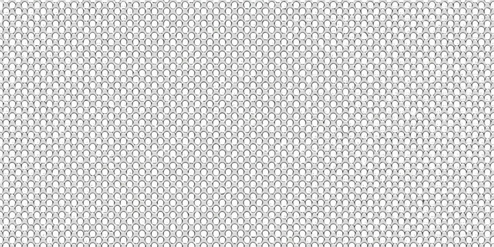 Close up of a metallic chainmail texture with repeating circular links