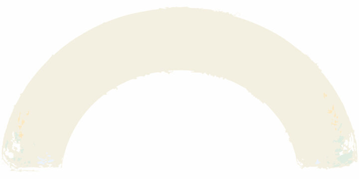 Simple off white arch shape with a textured slightly distressed appearance