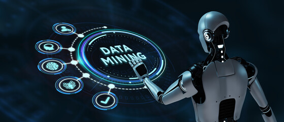 Data mining concept. Business, modern technology, internet and networking concept. 3d illustration