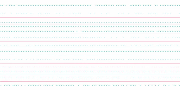Horizontal lines with dotted midlines on a white background