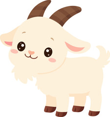 Fototapeta premium Cute Baby Goat Farm Animal