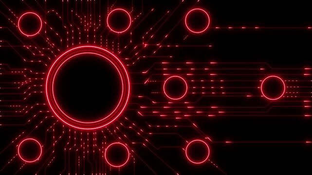 ai agent- businessman working with virtual reality at office. Multi agent AI systems concept on black background. AI driven solutions streamline workflows, Decision..4K video.
