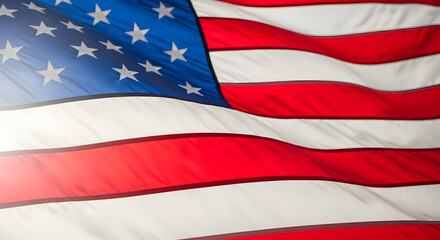 Obraz premium American flag waving in the wind