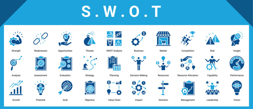 Swot icon pack and collection