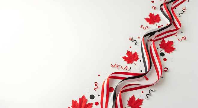 Canadian independence day celebration background