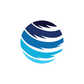 globe logo design template illustration vector