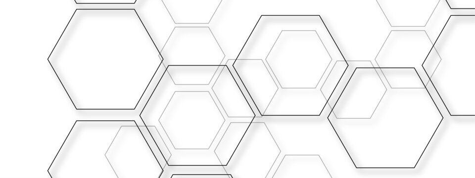 Vector Abstract honeycomb pattern forms geometry grid and reflects technology and scientific innovation and futuristic design, conceptual simplicity and modern art