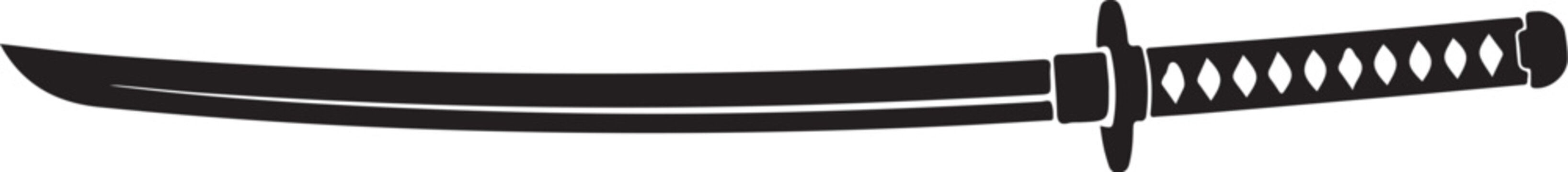 Vector katana sword icon