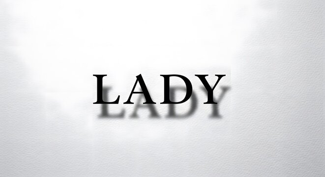 A lady's name on a white background