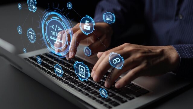 Software development with coding overlays, programming languages, developer tools, mobile app creation, and advanced programming for digital product development and software solutions. Funnel