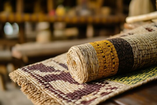 Filipino weaving with abaca and natural dyes
