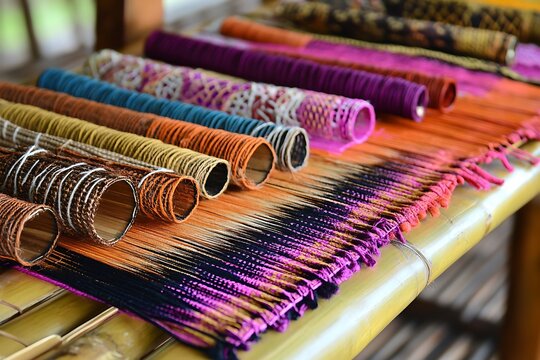 dyes Filipino weaving with abaca and natural