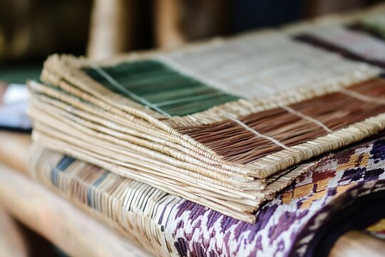 Filipino weaving with abaca and natural dyes
