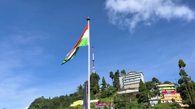 The Batasia Loop is a spiral railway created to lower the gradient of ascent of the Darjeeling Himalayan Railway in Darjeeling district of West Bengal, India.The Batasia Loop has a Gurkha War Memorial