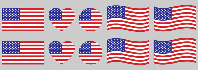 Fototapeta premium flag of the United States of America. USA national Flag.