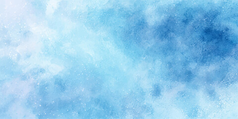 A serene blue abstract background captures a bright summer day where white clouds drift through the light sky texture to create a soft nature pattern © ZT Stock Studio