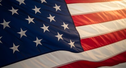 Fototapeta premium American Flag: A Symbol of Freedom and Unity.
