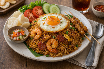 Fototapeta premium fried rice with pork