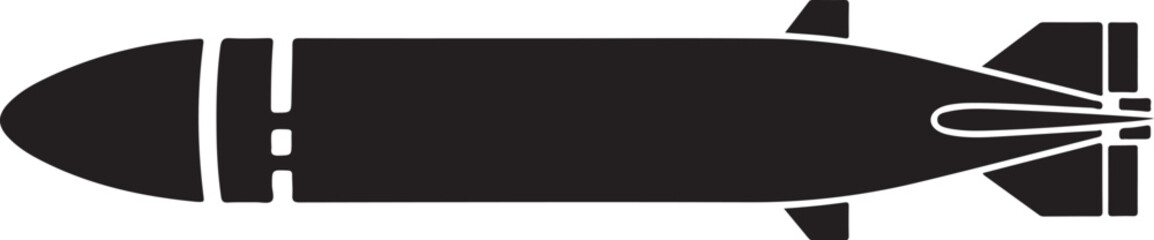 Obraz premium Vector black bomb icon