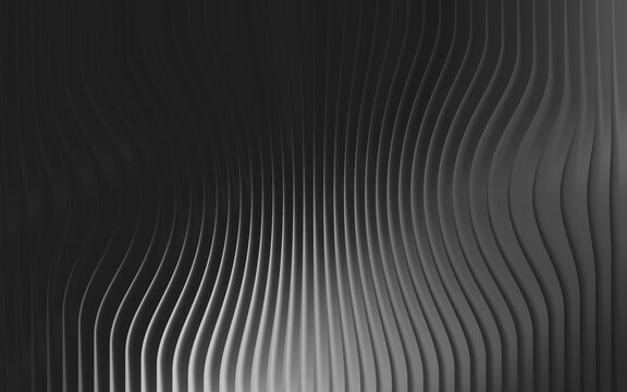 Abstract background with flowing vertical wavy lines in shades of grey and black