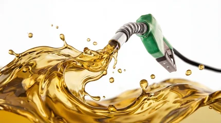 Nozzle pumping gasoline in a tank © nexusseven
