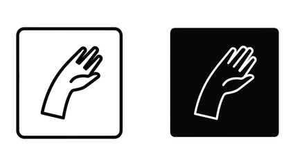 Obraz premium hand gesture icons vector illustration, flat design